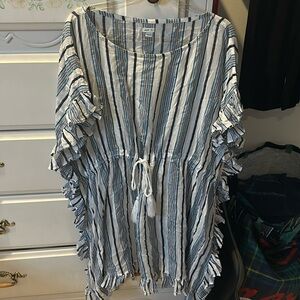 Aerie stripped beach cover up